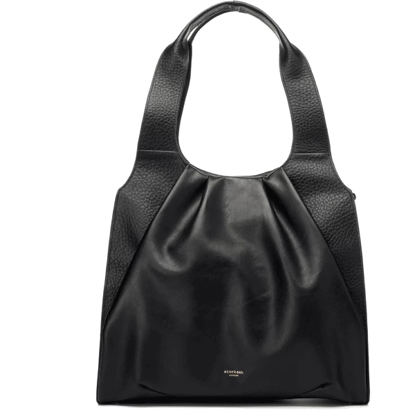 Storksak Wickeltasche Kaia Leather Black